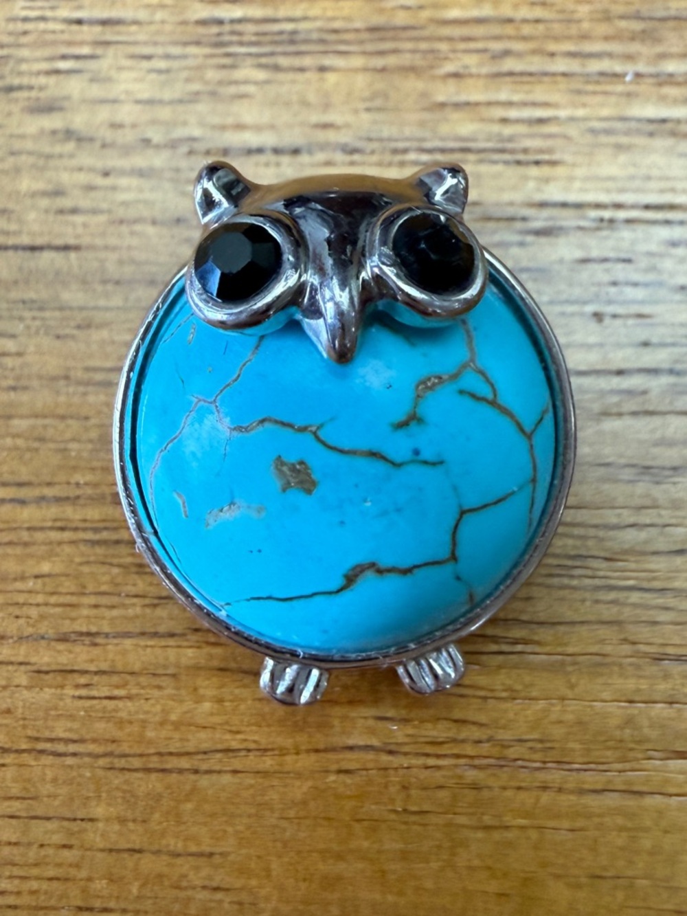 Magnolia and Vine Turquoise Owl Original Snap